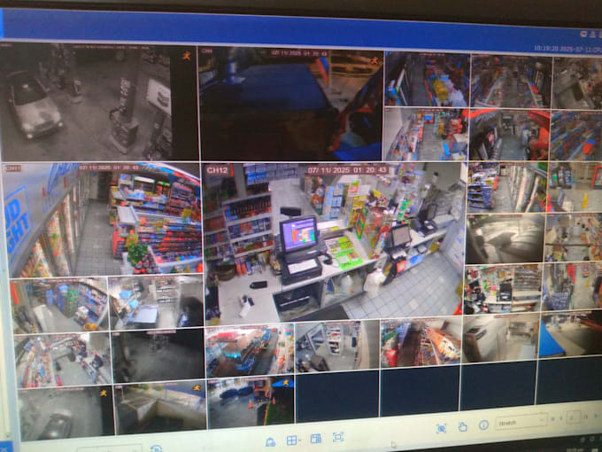 be your cctv camera operator and remote security guard