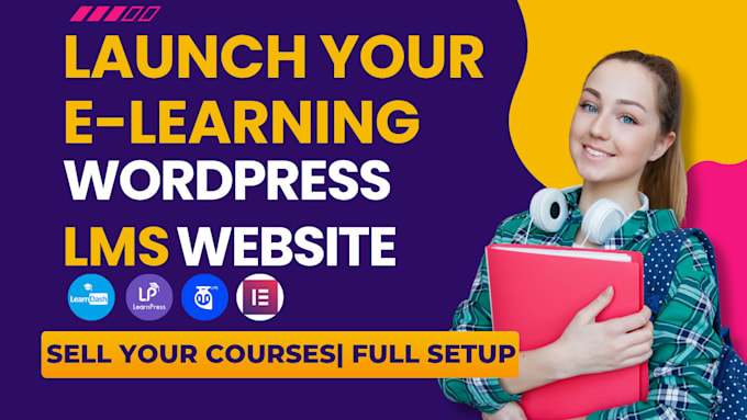 create an elearning lms website with tutor lms, learndash, and learnpress