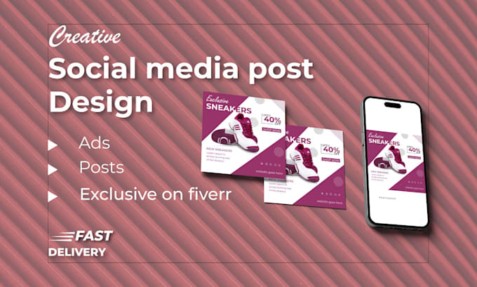 Design eye catching social media posts for instagram and facebook by ...