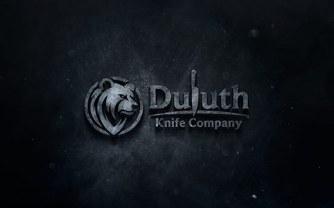 design a modern creative premium knife company logo