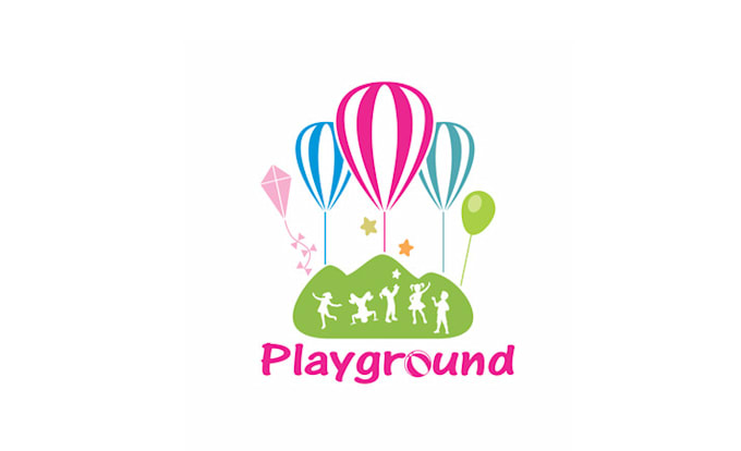 design wonderful minimal play ground logo