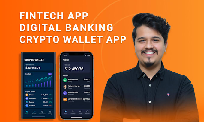 Do fintech app, crypto wallet app, blockchain, money transfer app ...