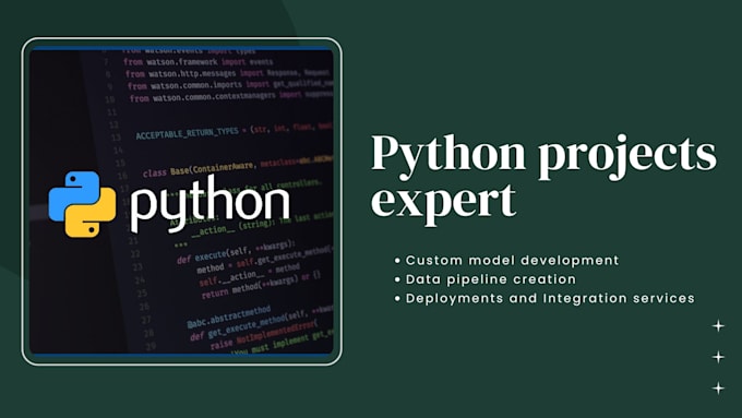 do python projects in machine learning, nlp, and deep learning