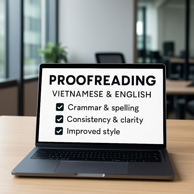 proofread or edit your vietnamese or english work, book