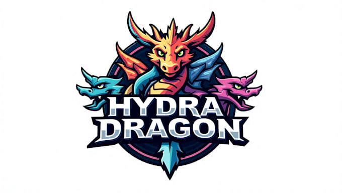 design hydra dragon mascot logo in very short time