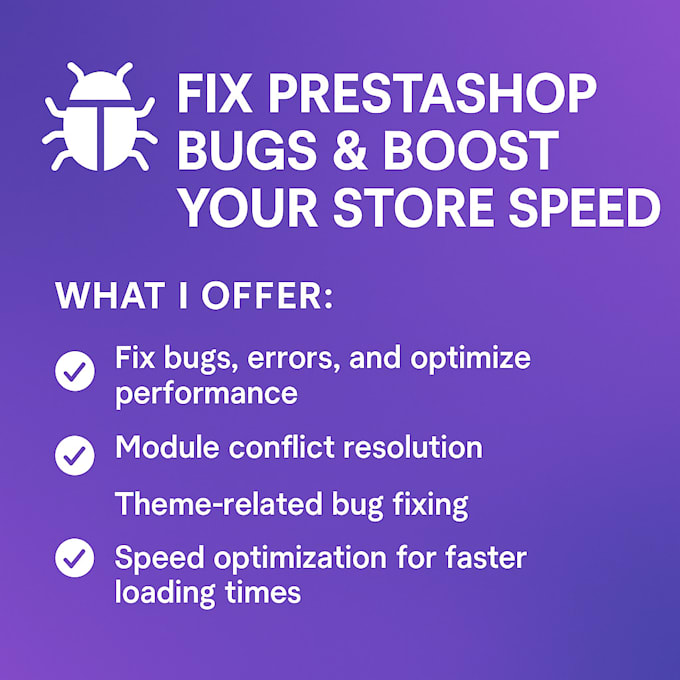 fix prestashop bugs and boost your store speed for better performance