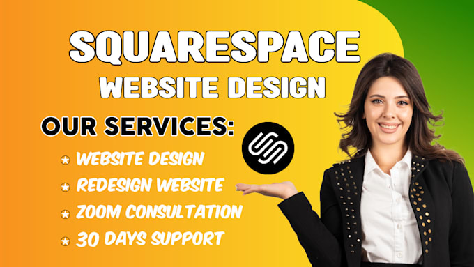 create squarespace website design or redesign squarespace