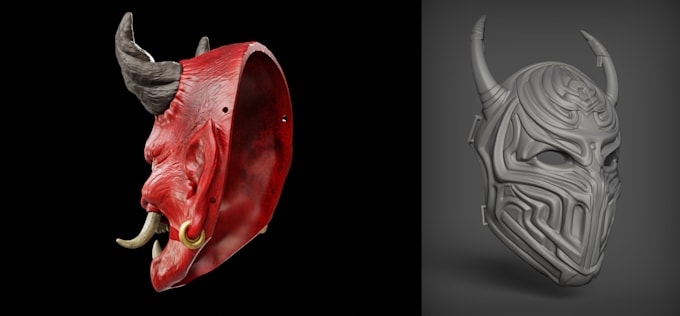 design 3d cosplay prop,armor, halloween mask, game asset, printing 3d weapon stl