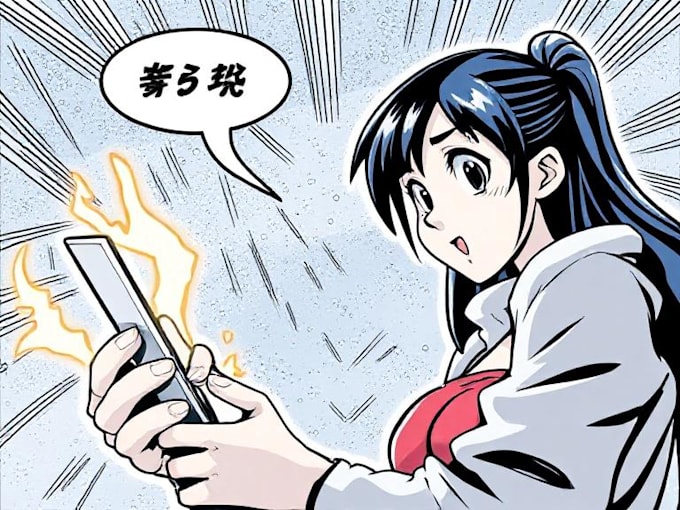 make comic, webcomic, webtoon in manga style