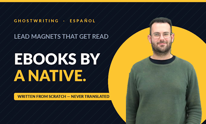 ghostwrite your ebook in native spanish