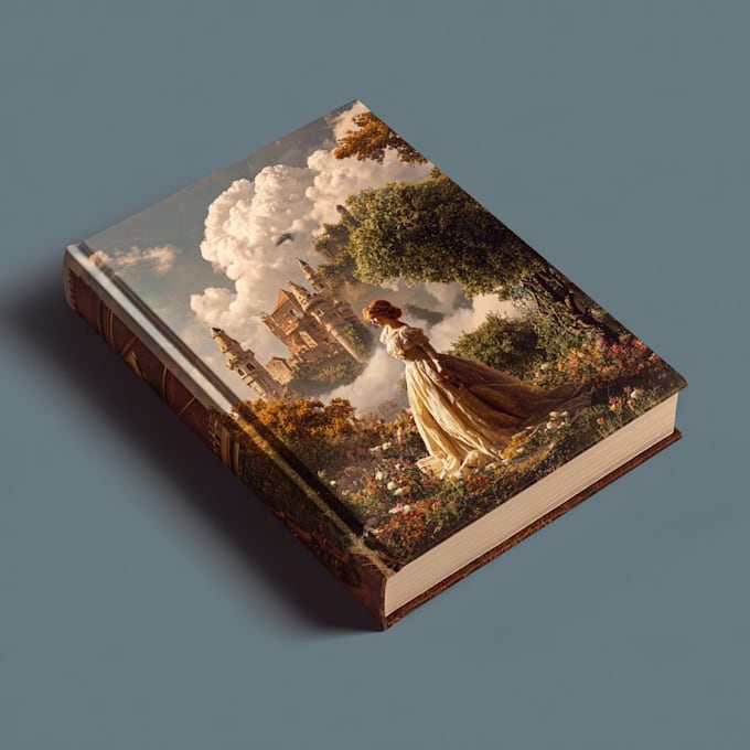 create illustrated fairytale book cover