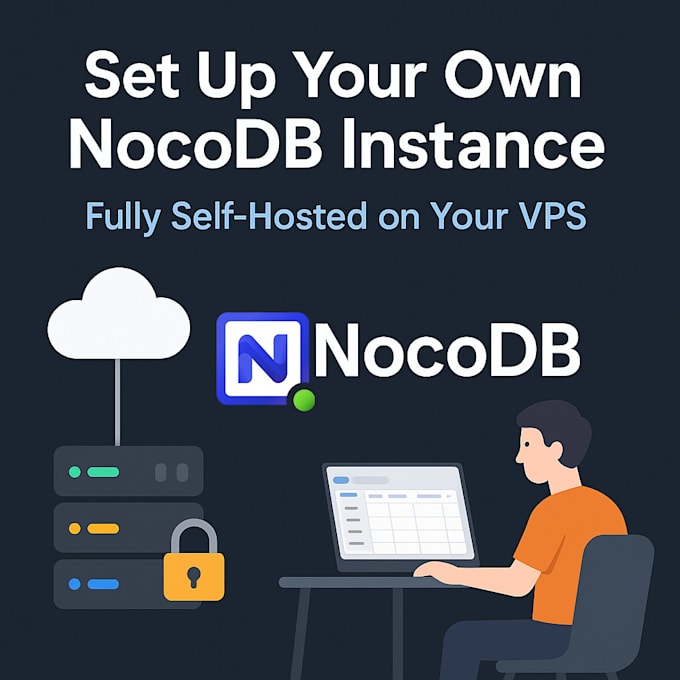 set up a self hosted nocodb instance on your vps