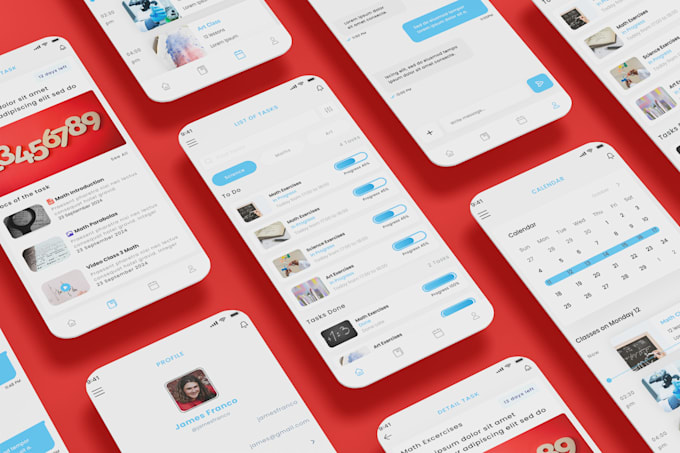 design an educational app or learning web dashboard UI