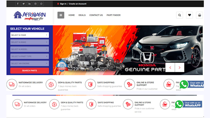 build auto part shopify store truck accessories auto detailing shopify store