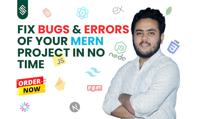 fix bugs, errors and design issues in your mern stack project quickly
