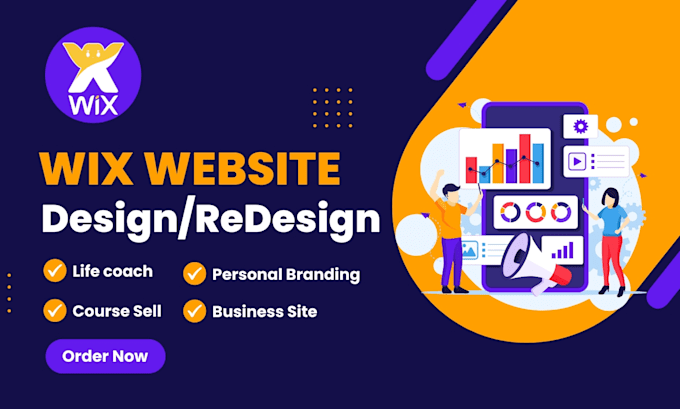 build a professional wix website for coaches and personal brands