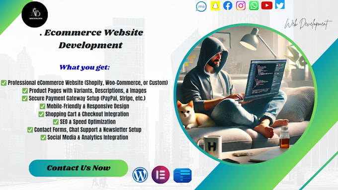 design a modern and user friendly ecommerce website