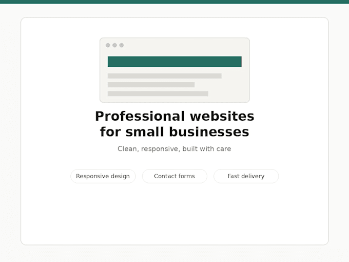 build a professional multi page website for your business