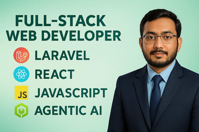 develop custom full stack websites using PHP laravel, react, HTML, CSS