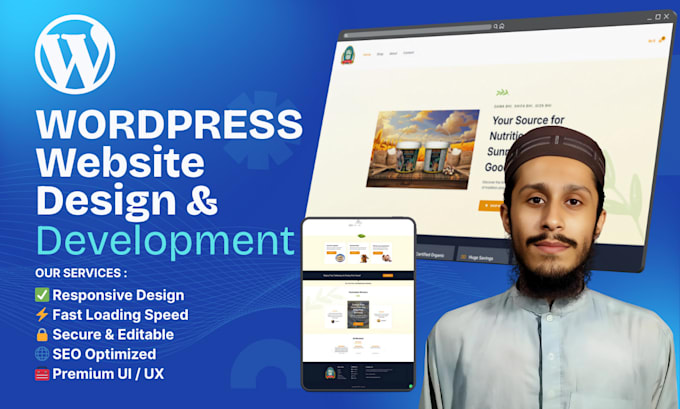design and develop a professional wordpress website or blog