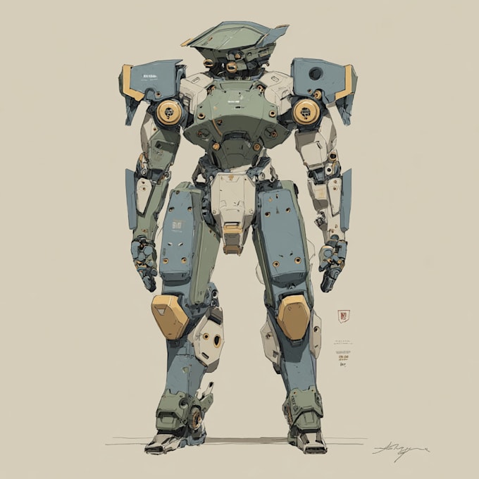 do a modern mecha animal and robot design