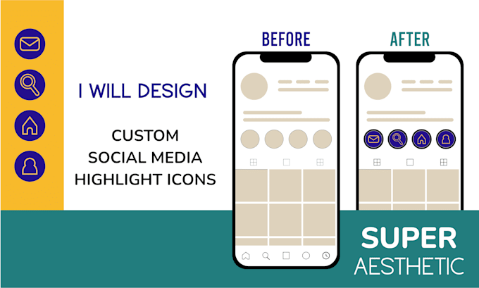 design social media highlight icons