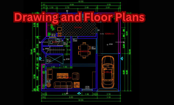 draw a professional 2d floor plan in autocad architectural drawing