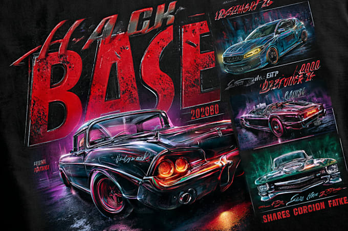 draw your vehicle for t shirts design