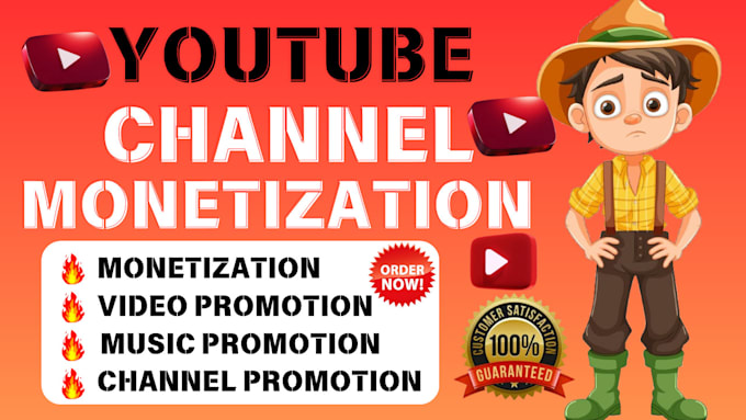 do youtube video and channel promotion for organic monetization