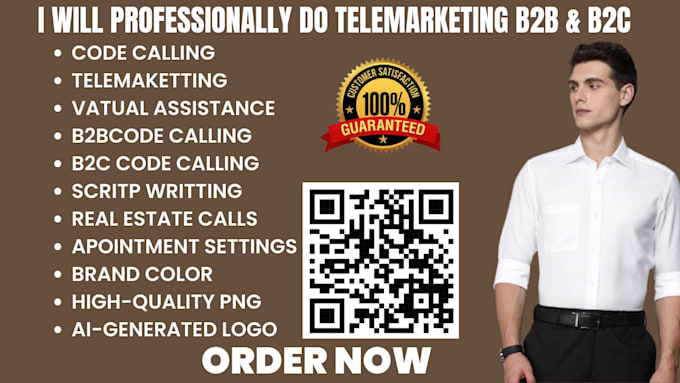 Design a custom qr code business card ai logo cold calling agent setup ...