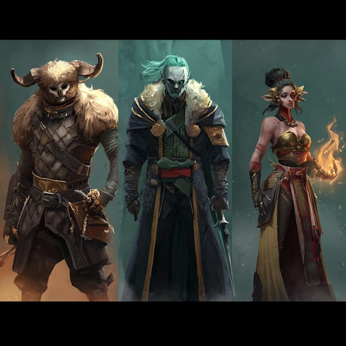 Fansinating Characters Draw original fantasy characters, concept art, fanart by Zeahobbelaar ...