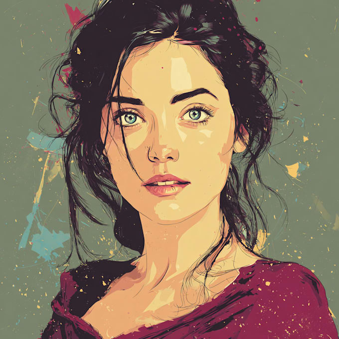 create a stunning custom vector portrait