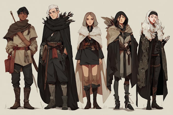Design characters oc art, fanart, dnd, anime, fantasy sci fi by Dane ...
