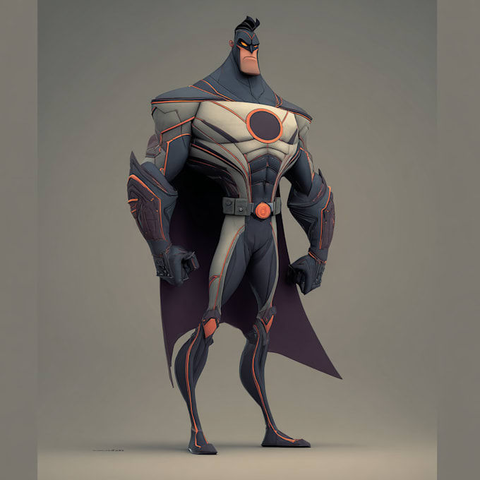 draw a superhero cartoon characters for you