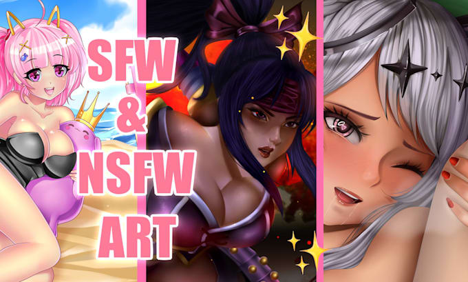 draw sfw or nsfw character anime or other style