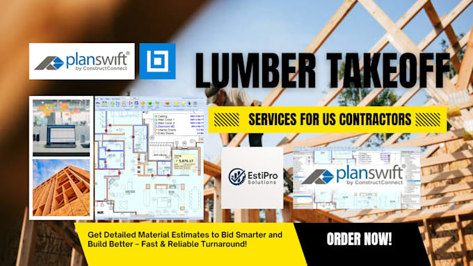 accurate lumber takeoff using planswift for US contractors