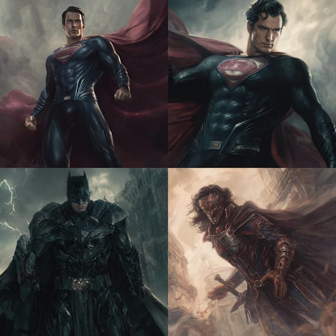 draw you as a superhero marvel or dc character