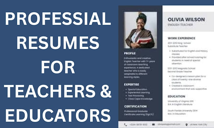 write a professional teacher, trainer, or educator resume