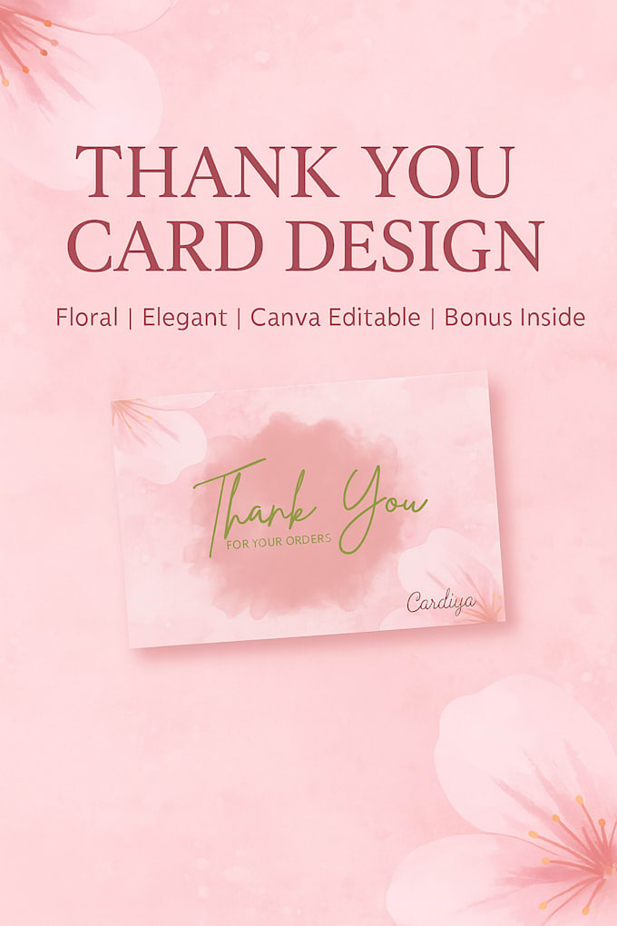 design thank you card in 24 hours