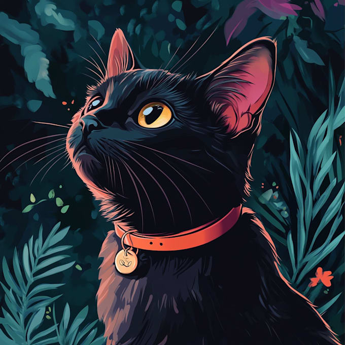 draw your beloved pet into a fun vector art cartoon