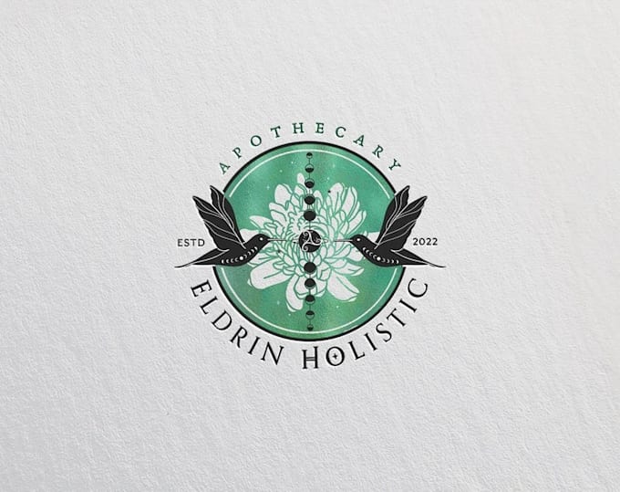 design a hand drawn botanical boho logo
