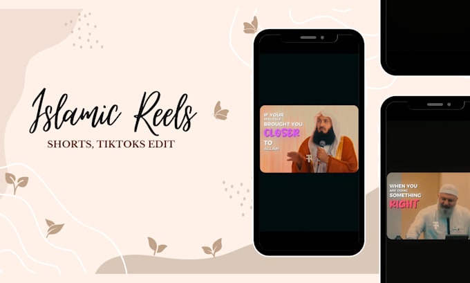 create islamic short videos with quran verses and subtitle