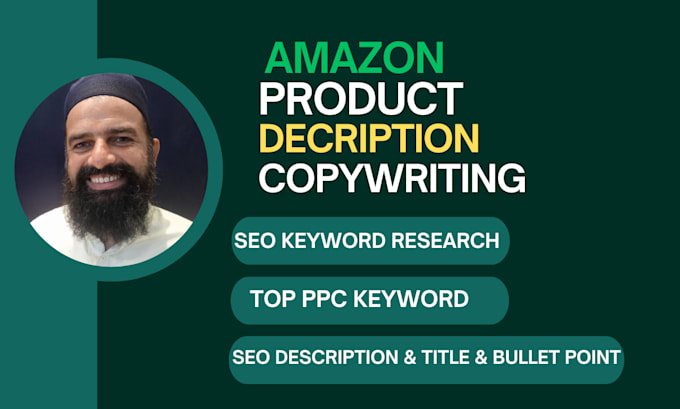 write SEO amazon product listing description with great copywriting