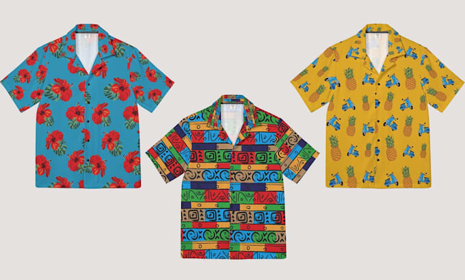 create seamless patterns for printify in hawaiian tribal or custom theme