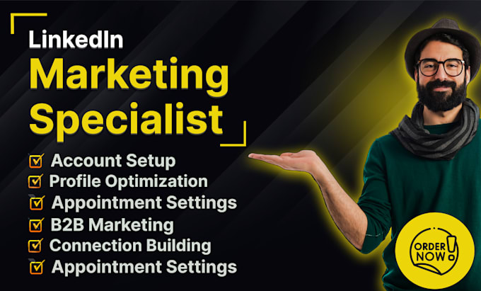 be your b2b linkedin sales and marketing manager