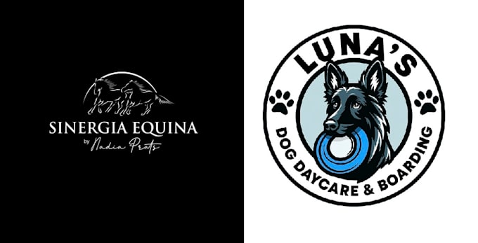 do modern animal dog pet care veterinary logo