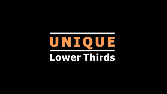 create 2d text animations and lower thirds