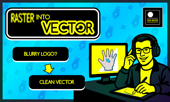 hand vectorize your logo for print, web and branding