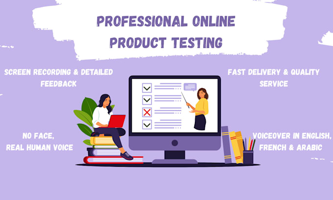 test your product or website, game, app and give feedback