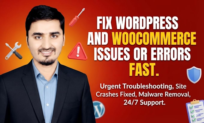 fix wordpress and woocommerce issues or errors fast